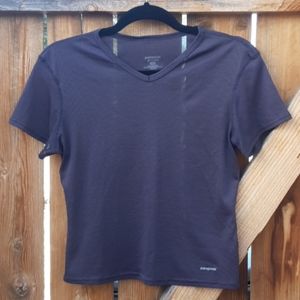 Patagonia capiline gray short sleeve t shirt
